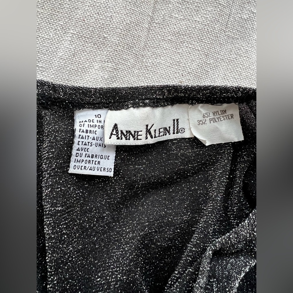 Vintage Anne Klein Metallic Bodysuit Size 10 - Picture 5 of 5